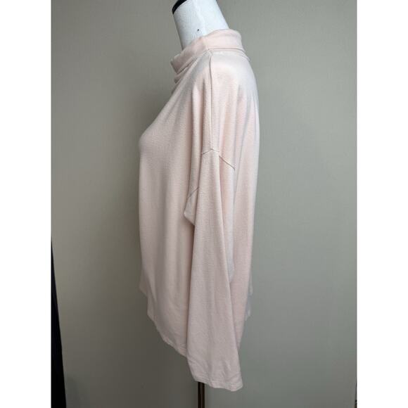 EILEEN FISHER Women’s Sz M Turtleneck Tencel Lyocell Light Pink Very Soft Top - Picture 8 of 13
